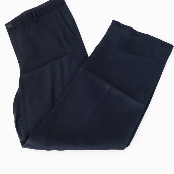 Vince. Satin Tuxedo Pants Navy - Picture 3 of 6